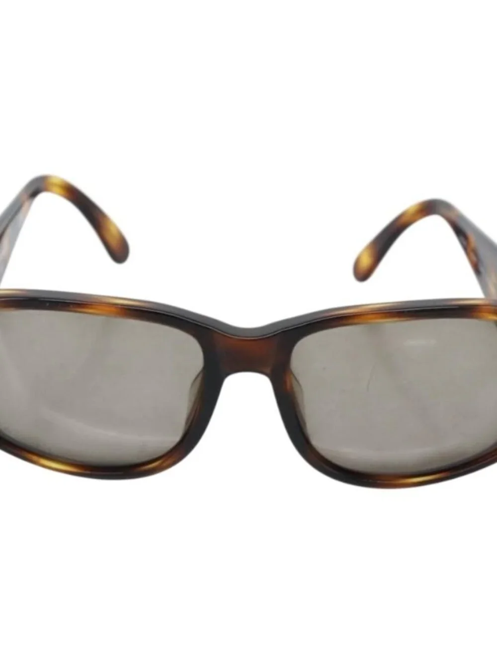 CHANEL Tortoise Pattern Sunglasses Plastic Brown Gold CC Auth bs35421